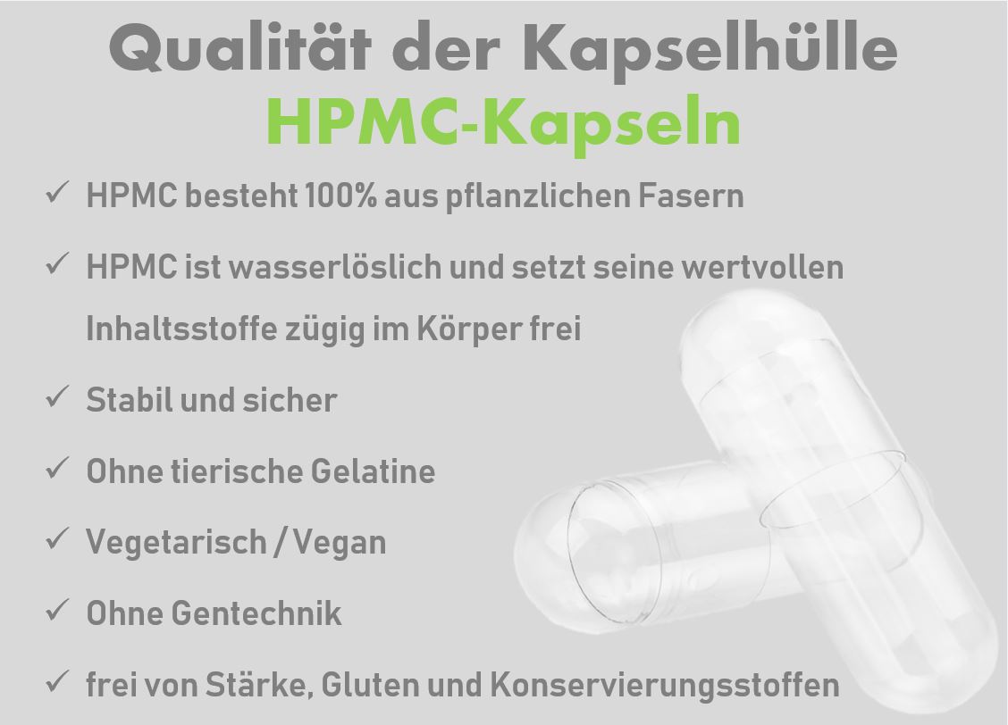 Galenik HPMC pflanzliche Kapselhülle